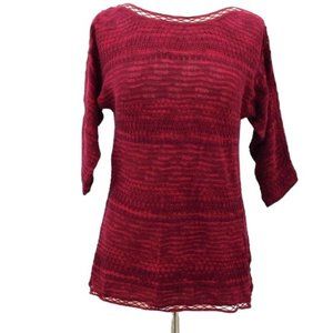 Dana Bachman BOHO Laced 3/4 Sleeve Top